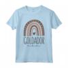Goldador - Maglietta da Mamma con Motivo Zampa Arcobaleno - Felpa 241g Taglio Classico