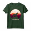 Goldador - Sagoma di cane carino e tramonto Maglietta - Abbigliamento per Amanti dei Goldador - Regalo Unico per Proprietari di Cani