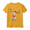 Giallo Goldador Splendida Renna Luci di Natale Albero Maglietta - Maglietta Cane Natale Divertente per Amanti del Cane e del Natale