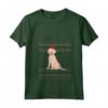 Donna Goldador Natale Maglietta con Collo a V - Design Natalizio Unico per Genitori di Goldador - Regalo Perfetto per le Vacanze