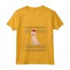 Donna Goldador Natale Maglietta con Collo a V - Design Natalizio Unico per Genitori di Goldador - Regalo Perfetto per le Vacanze