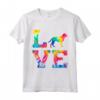 Love Goldador - Fantastica Maglietta Tie Dye per Mamma e Papà Amanti dei Cani - Regalo Perfetto a Sorpresa