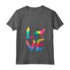 Donna Goldador Tie Dye Love Dog Mamma Papà Maglietta con Collo a V - Regalo per Genitori di Cani - Ideale per Compleanni, Natale, o Ringraziamento