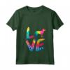 Donna Goldador Tie Dye Love Dog Mamma Papà Maglietta con Collo a V - Regalo per Genitori di Cani - Ideale per Compleanni, Natale, o Ringraziamento