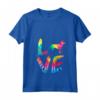 Donna Goldador Tie Dye Love Dog Mamma Papà Maglietta con Collo a V - Regalo per Genitori di Cani - Ideale per Compleanni, Natale, o Ringraziamento