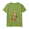 Donna Goldador - Maglietta Albero di Natale dorato per laboratorio - Regalo unico per Mamma - Ideale per Natale