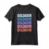 Funny Modern Repeated Text Design Goldador Maglietta - Unique Dog Tee for Dog Lovers - Buy Online
