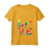 Donna Love Goldador Tie Dye Cane Mamma Papà Maglietta con Collo a V - Ideale Regalo per Amanti dei Cani - Light Fit