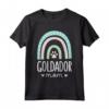 Goldador - Camicia da Mamma con Zampa Arcobaleno Maglietta - Ideale per Amanti dei Cani