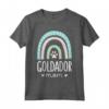 Goldador - Camicia da Mamma con Zampa Arcobaleno Maglietta - Ideale per Amanti dei Cani