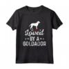 Amato da un GOLDADOR Cute Pet Dog proprietario - Best Dog Dad Ever Tee per la stagione di Natale e festività - Regalo divertente per gli amanti dei cani