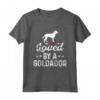 Amato da un GOLDADOR Cute Pet Dog proprietario - Best Dog Dad Ever Tee per la stagione di Natale e festività - Regalo divertente per gli amanti dei cani