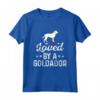 Amato da un GOLDADOR Cute Pet Dog proprietario - Best Dog Dad Ever Tee per la stagione di Natale e festività - Regalo divertente per gli amanti dei cani