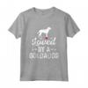 Amato da un GOLDADOR Cute Pet Dog proprietario - Best Dog Dad Ever Tee per la stagione di Natale e festività - Regalo divertente per gli amanti dei cani