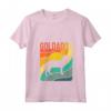 Donna Goldador Vintage Retro Cane Mamma Papà Regalo Maglietta con Collo a V - Ideale per Amanti dei Cani Goldador