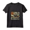 Donna Life is Better with a Goldador - Maglietta Vintage per Mamma Papà - Regalo Divertente per Amanti dei Cani