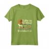 Donna Life is Better with a Goldador - Maglietta Vintage per Mamma Papà - Regalo Divertente per Amanti dei Cani