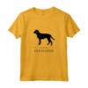 Silhouette nera Goldador Maglietta - Design Originale HapTiger - Ideale per Uomini, Donne, Ragazzi e Ragazze