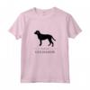 Silhouette nera Goldador Maglietta - Design Originale HapTiger - Ideale per Uomini, Donne, Ragazzi e Ragazze