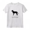 Silhouette nera Goldador Maglietta - Design Originale HapTiger - Ideale per Uomini, Donne, Ragazzi e Ragazze