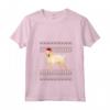 Donna Goldador Natale Maglietta con Collo a V - Design Natalizio Cane Labrador Dorato - Regalo Unico per Mamma o Papà Goldador