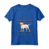 Donna Goldador Natale Maglietta con Collo a V - Design Natalizio Cane Labrador Dorato - Regalo Unico per Mamma o Papà Goldador