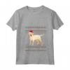Donna Goldador Natale Maglietta con Collo a V - Design Natalizio Cane Labrador Dorato - Regalo Unico per Mamma o Papà Goldador