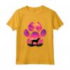Goldador Paw Mom Dad Dog Lover Maglietta - Design Silhouette Mountain - Regalo Perfetto per Amanti dei Cani