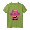 Goldador Paw Mom Dad Dog Lover Maglietta - Design Silhouette Mountain - Regalo Perfetto per Amanti dei Cani