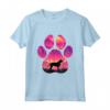 Goldador Paw Mom Dad Dog Lover Maglietta - Design Silhouette Mountain - Regalo Perfetto per Amanti dei Cani
