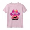 Goldador Paw Mom Dad Dog Lover Maglietta - Design Silhouette Mountain - Regalo Perfetto per Amanti dei Cani