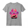 Goldador Paw Mom Dad Dog Lover Maglietta - Design Silhouette Mountain - Regalo Perfetto per Amanti dei Cani