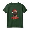 Divertente Cane Grifone di Bruxelles con Cappello di Babbo Natale - Maglietta Natalizia per Tutta la Famiglia - Idea Regalo per Natale e Capodanno