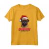 Divertente Cane Grifone di Bruxelles con Cappello di Babbo Natale - Maglietta Natalizia per Tutta la Famiglia - Idea Regalo per Natale e Capodanno