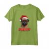 Divertente Cane Grifone di Bruxelles con Cappello di Babbo Natale - Maglietta Natalizia per Tutta la Famiglia - Idea Regalo per Natale e Capodanno