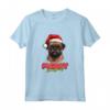Divertente Cane Grifone di Bruxelles con Cappello di Babbo Natale - Maglietta Natalizia per Tutta la Famiglia - Idea Regalo per Natale e Capodanno