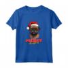 Divertente Cane Grifone di Bruxelles con Cappello di Babbo Natale - Maglietta Natalizia per Tutta la Famiglia - Idea Regalo per Natale e Capodanno