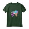 Colorato Grifone di Bruxelles - Maglietta con Design Silhouette Acquerellato - Regalo Perfetto per Amanti dei Cani