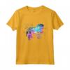 Colorato Grifone di Bruxelles - Maglietta con Design Silhouette Acquerellato - Regalo Perfetto per Amanti dei Cani
