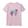 Colorato Grifone di Bruxelles - Maglietta con Design Silhouette Acquerellato - Regalo Perfetto per Amanti dei Cani