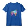 Colorato Grifone di Bruxelles - Maglietta con Design Silhouette Acquerellato - Regalo Perfetto per Amanti dei Cani