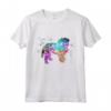Colorato Grifone di Bruxelles - Maglietta con Design Silhouette Acquerellato - Regalo Perfetto per Amanti dei Cani