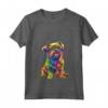 Donna Cane Griffon di Bruxelles Pop Art Maglietta con Collo a V - Illustrazione Pop Art per Veri Fan dei Cani Griffon di Bruxelles