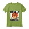 Donna Divertente Vintage Giapponese Dogzilla Bruxelles Griffone Maglietta con Collo a V - Il Regalo Perfetto per gli Amanti dei Cani