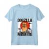 Donna Divertente Vintage Giapponese Dogzilla Bruxelles Griffone Maglietta con Collo a V - Il Regalo Perfetto per gli Amanti dei Cani