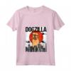 Donna Divertente Vintage Giapponese Dogzilla Bruxelles Griffone Maglietta con Collo a V - Il Regalo Perfetto per gli Amanti dei Cani