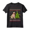 Simpatico Grifone di Bruxelles - Maglietta Regalo Natalizio a Forma di Cane in Pino - Ideale per Natale - I Love Brussels Griffon