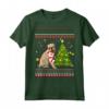 Simpatico Grifone di Bruxelles - Maglietta Regalo Natalizio a Forma di Cane in Pino - Ideale per Natale - I Love Brussels Griffon