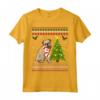 Simpatico Grifone di Bruxelles - Maglietta Regalo Natalizio a Forma di Cane in Pino - Ideale per Natale - I Love Brussels Griffon
