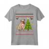 Simpatico Grifone di Bruxelles - Maglietta Regalo Natalizio a Forma di Cane in Pino - Ideale per Natale - I Love Brussels Griffon